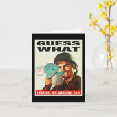 WWIIのポスターの注意事項を推測 カード (黄色い花)