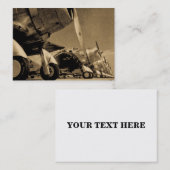 WWIIの戦闘機-ダグラスSBD Dauntlesses 名刺 (正面/裏面)