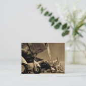 WWIIの戦闘機-ダグラスSBD Dauntlesses 名刺 (スタンド正面)