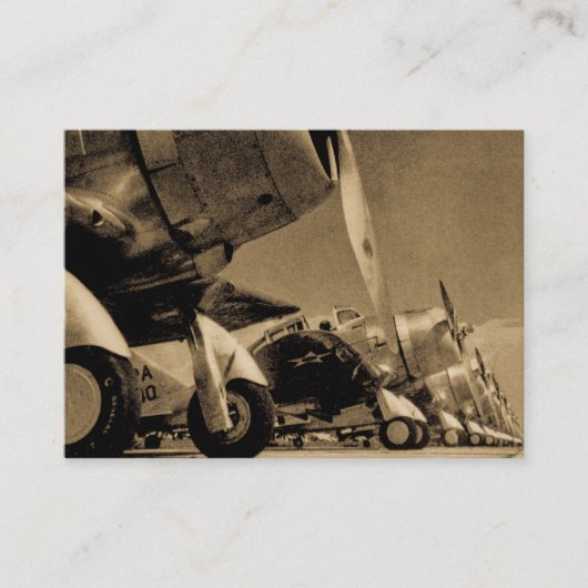 WWIIの戦闘機-ダグラスSBD Dauntlesses 名刺 (正面)