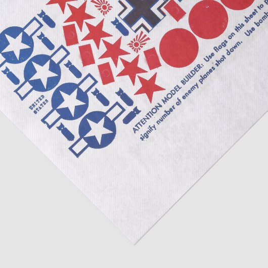 WWIIの模型飛行機の国民の記章、FACのサイズ 薄葉紙 (詳細)