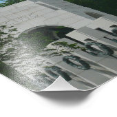 WWIIの記念物はWashington D.C.のIIを包みます フォトプリント (角)