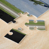 。_WWIIの飛行機を過ぎ去っている2匹のP51ムスタング ジグソーパズル (側面)