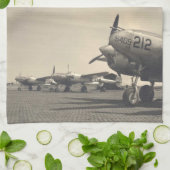 WWIIの飛行機 キッチンタオル (折り畳み)