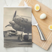 WWIIの飛行機 キッチンタオル (四つ折り)