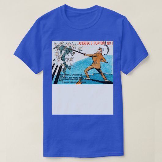 WWIIアメリカズプレイボーイFDR Tシャツ (デザイン正面)