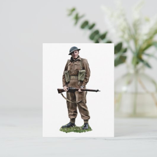 WWIIイギリスの「トミーのはがき」 ポストカード (スタンド正面)