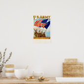 WWIIカラーのガーディアン ポスター (キッチン)