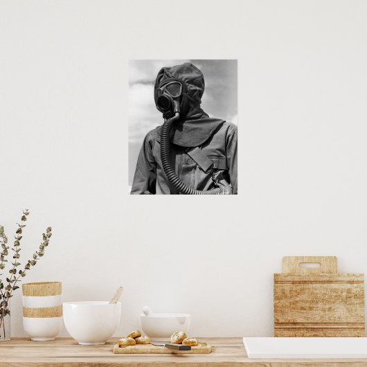 WWIIケミカルスーツ ポスター (キッチン)