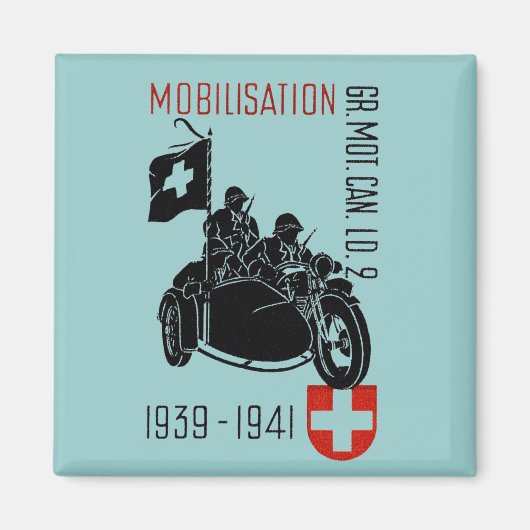 WWIIスイスリコンバイク マグネット (正面)