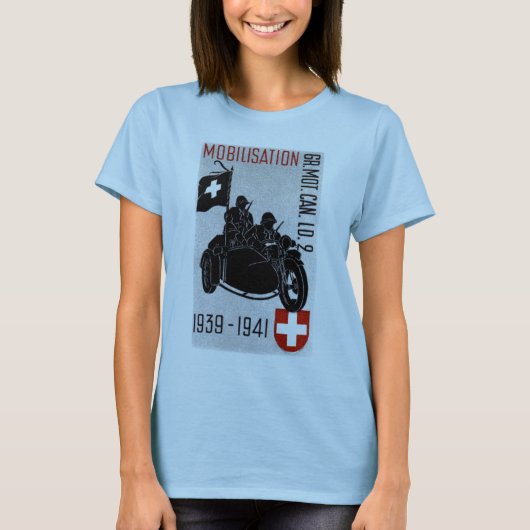 WWIIスイスリコンバイク Tシャツ (正面)