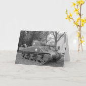 「WWIIタンク」誕生日カード カード (黄色い花)