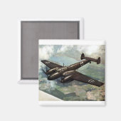 WWIIドイツ語Bf-110飛行中 マグネット (正面/裏面)