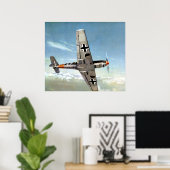 WWIIドイツME-109便。 ポスター (ホームオフィス)