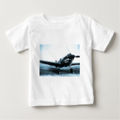 WWIIフライング・タイガースCurtiss P-40の戦闘機 ベビーTシャツ (正面)