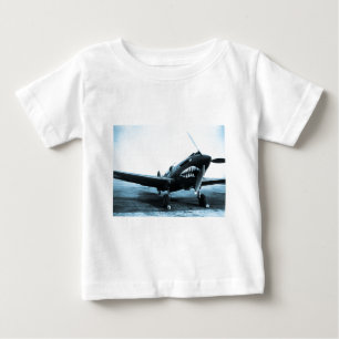 WWIIフライング・タイガースCurtiss P-40の戦闘機 ベビーTシャツ