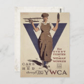 WWIIプロパガンダポスタープリント付きポストカード ポストカード (正面/裏面)