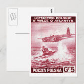 WWIIポーランド空軍 ポストカード (正面/裏面)