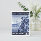 WWIIポーランド軍ナヴィク,ノルウェー ポストカード (スタンド正面)