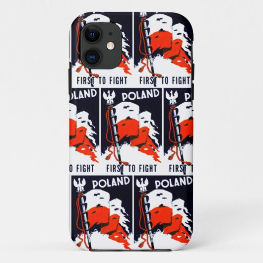 WWIIポーランド、最初にポスターと戦う Case-Mate iPhoneケース (裏面)