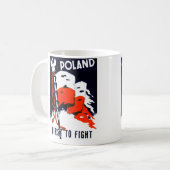 WWIIポーランド、最初にポスターを戦うため コーヒーマグカップ (正面左)
