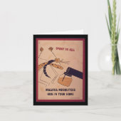 WWIIマラリア蚊おめでとうございます カード (正面)