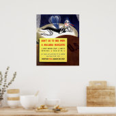 WWIIマラリア蚊 ポスター (キッチン)