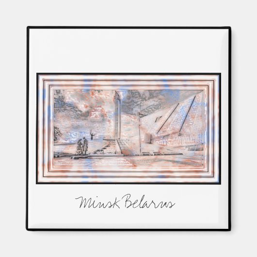 WWIIモニュメントミュージアムミンスクベラルーシ磁石 マグネット (正面)