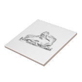 WWIIモニュメント要塞の建築のスケッチ タイル (側面)