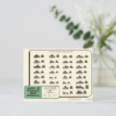 WWIIライトタンクIDグラフ ポストカード (スタンド正面)