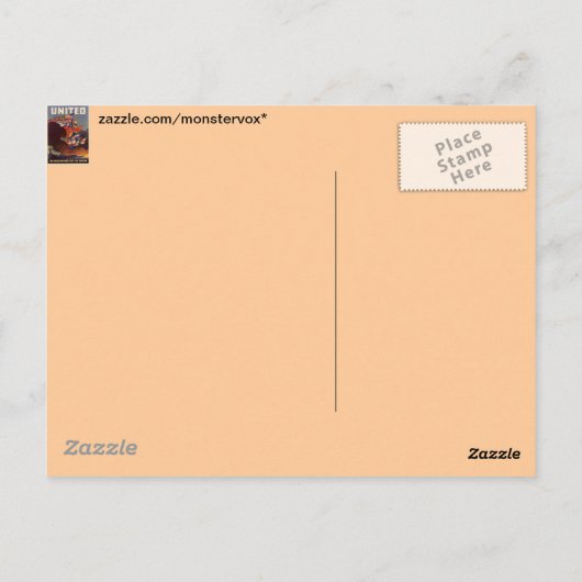 WWIIヴィンテージのポスター葉書 ポストカード (裏面)