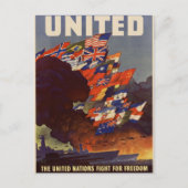 WWIIヴィンテージのポスター葉書 ポストカード (正面)