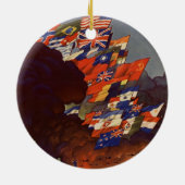 WWIIヴィンテージポスターオーナメント セラミックオーナメント (裏面)