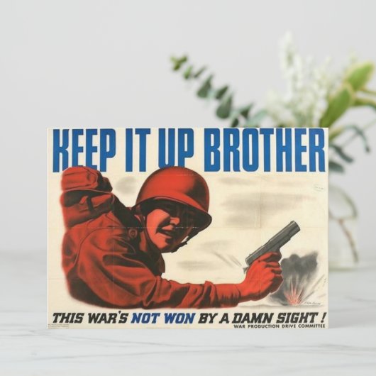 WWIIヴィンテージポスター招待状 招待状 (スタンド正面)