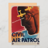 WWIIヴィンテージポスター招待状 招待状 (正面/裏面)