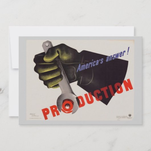 WWIIヴィンテージポスター招待状 招待状 (正面)