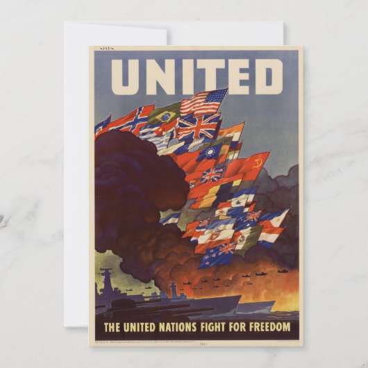 WWIIヴィンテージポスター招待状 招待状 (正面)