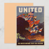 WWIIヴィンテージポスター招待状 招待状 (正面/裏面)