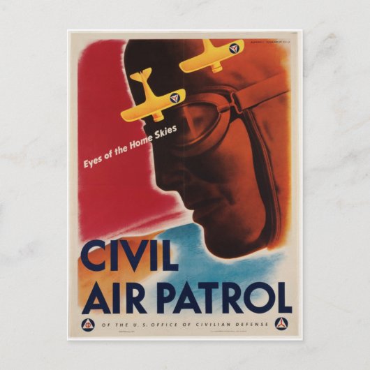 WWIIヴィンテージポスター ポストカード (正面)