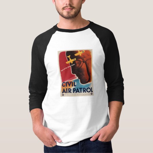 WWIIヴィンテージポスター Tシャツ (正面)