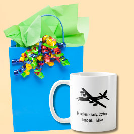 WWIIヴィンテージ飛行機B-17軍隊退役軍人パイロット コーヒーマグカップ