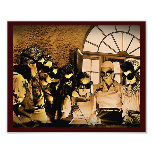 WWII中の女性のはんだ付け フォトプリント            (正面)