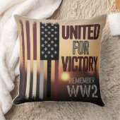 WWII勝利統一された旗記念退役軍人献上品 クッション (ブランケット)