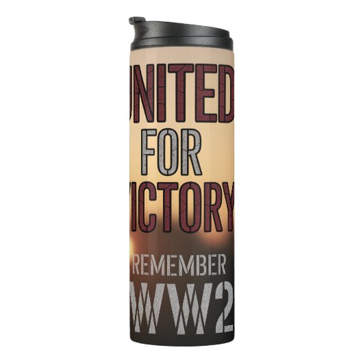 WWII勝利統一された旗記念退役軍人献上品 タンブラー (回転右)