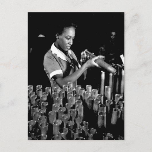 WWII女性のホームフロント/戦争努力はがき ポストカード (正面)