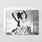 WWII女性のホームフロント/戦争努力はがき ポストカード (正面/裏面)