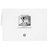 WWII女性 – ホームフロント/戦争努力グリーティングカード (裏面横)