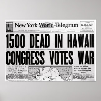 WWII新聞ポスター ポスター