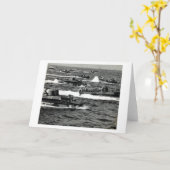 WWII米国の海兵隊員は硫黄島に侵入します カード (黄色い花)