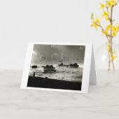 WWII米国の海兵隊員攻撃硫黄島 カード (黄色い花)